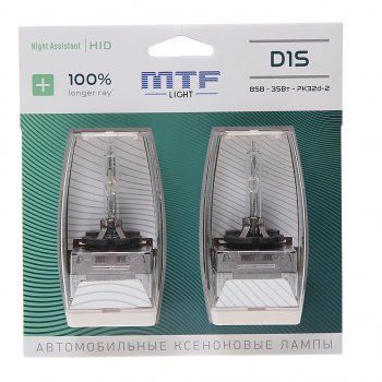 9 399 р. Лампа ксеноновая D1S 4600K бокс (2шт.) MTF MTF nabd1s  с доставкой в г. Керчь. Увеличить фотографию 1