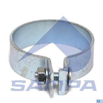 198 р. Хомут глушителя MAN (d=85.5) SAMPA SAMPA 020.340  с доставкой в г. Керчь. Увеличить фотографию 1