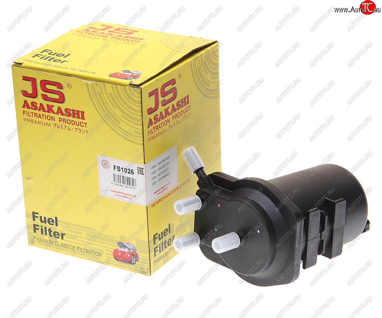 1 799 р. Фильтр топливный NISSAN Note,Juke,Tiida (1.5 dCi) JS ASAKASHI JS ASAKASHI fs1026  с доставкой в г. Керчь