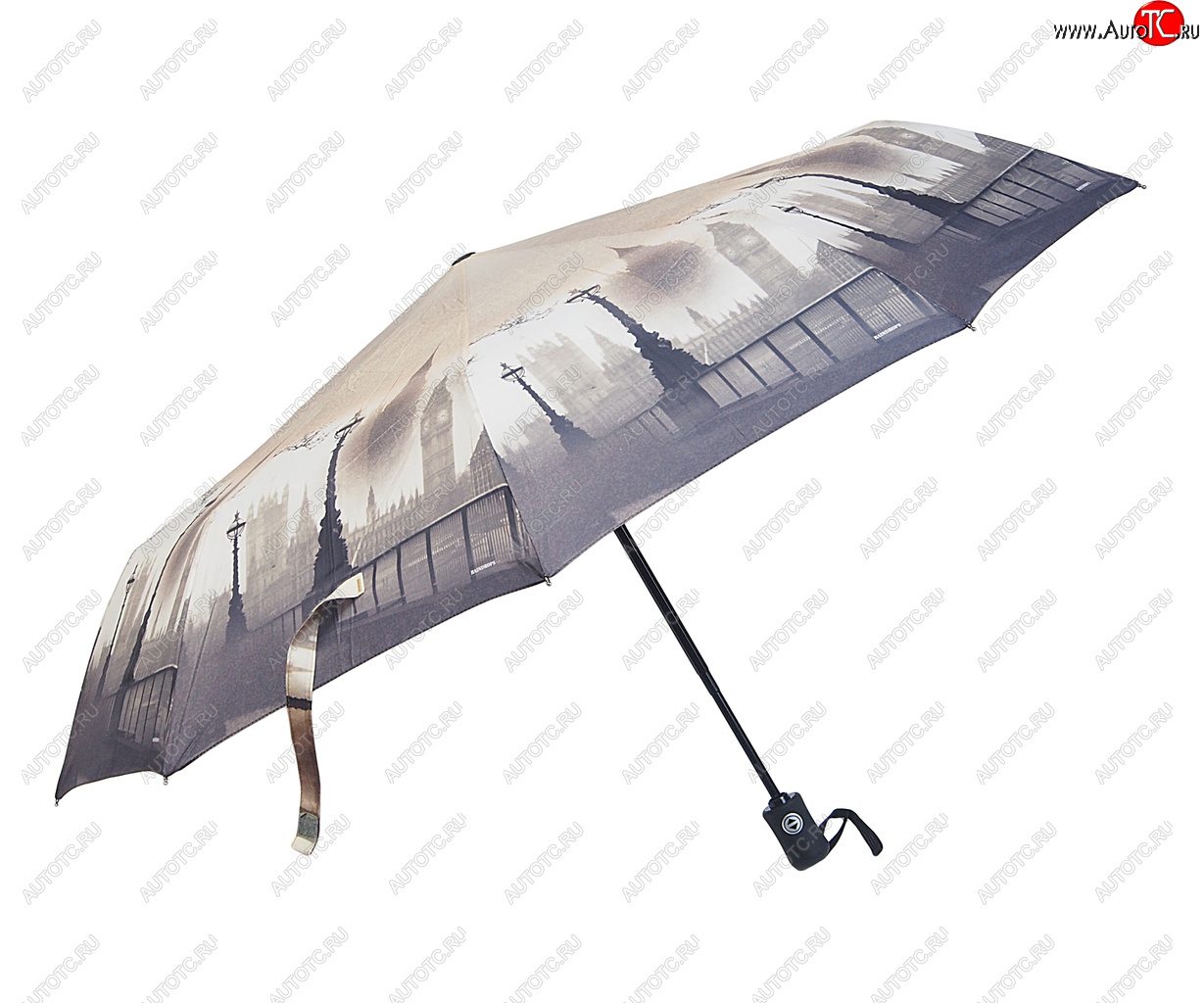 1 399 р. Зонт женский 3 сложения купол-эпонж R-58см RAINDROPS RAINDROPS 995  с доставкой в г. Керчь
