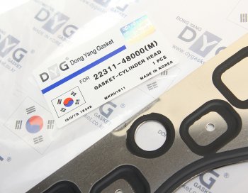 5 399 р. Прокладка головки блока HYUNDAI HD65,78,БОГДАН дв.D4GA (M) DYG DYG 22311-48000  с доставкой в г. Керчь. Увеличить фотографию 2