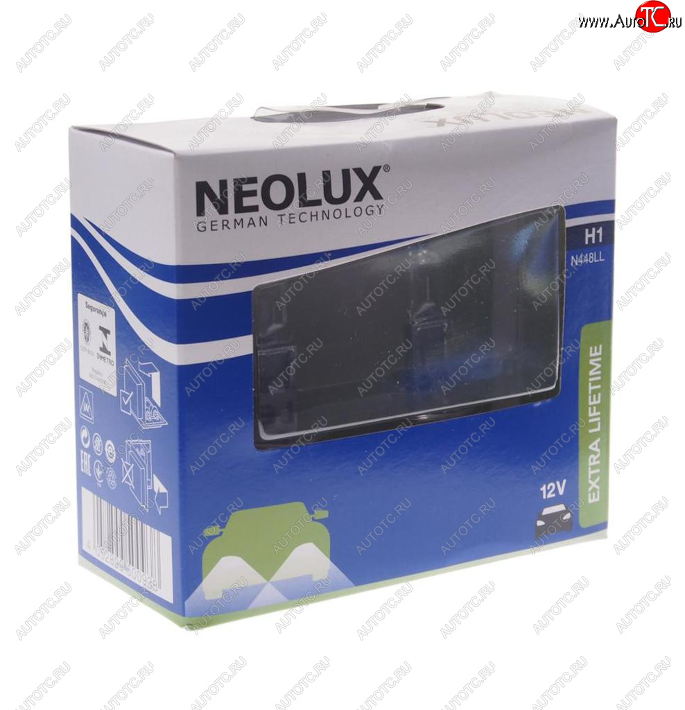 499 р. Лампа 12V H1 55W P14.5s 3200K 1550лм бокс (2шт.) Extra Lifetime NEOLUX NEOLUX n448ll-2scb  с доставкой в г. Керчь