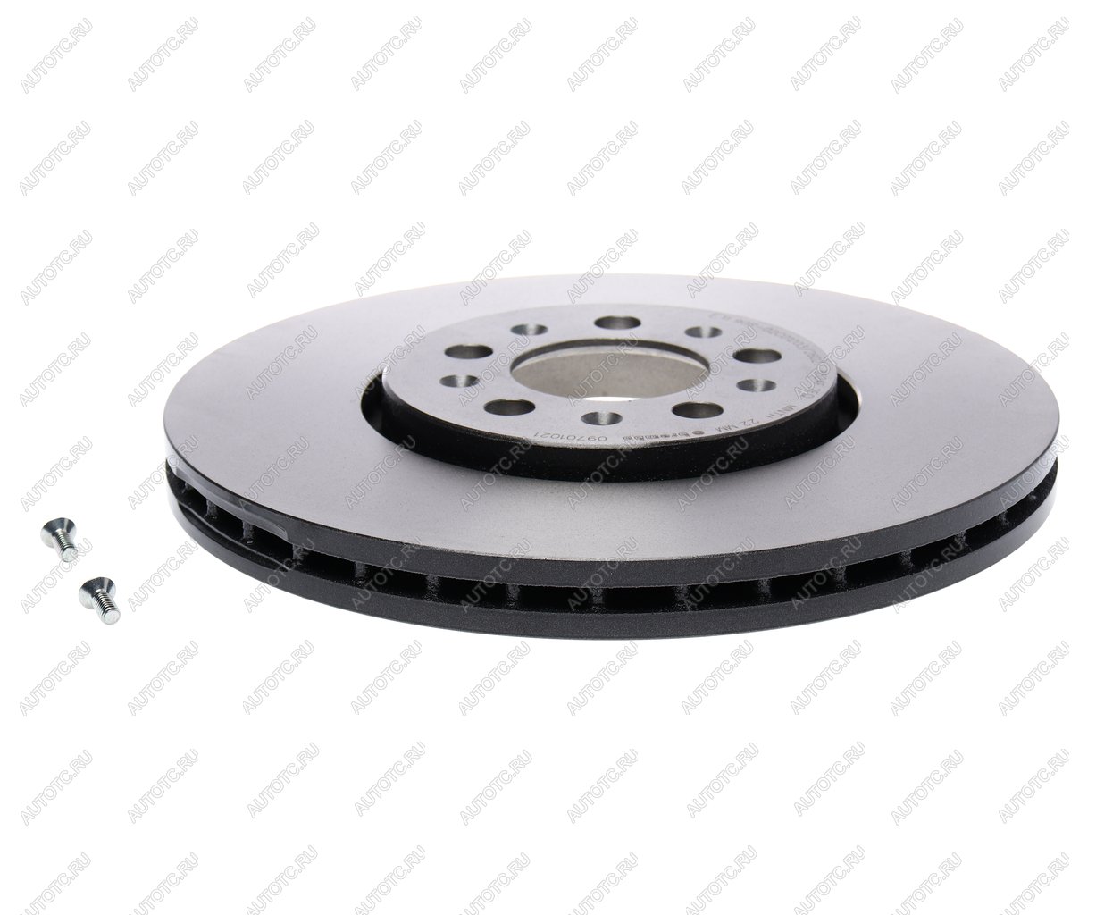 5 799 р. Диск тормозной VW Golf (97-06) AUDI A3 (99-06) передний вентилируемый (1шт.) BREMBO BREMBO 09.7010.21  с доставкой в г. Керчь