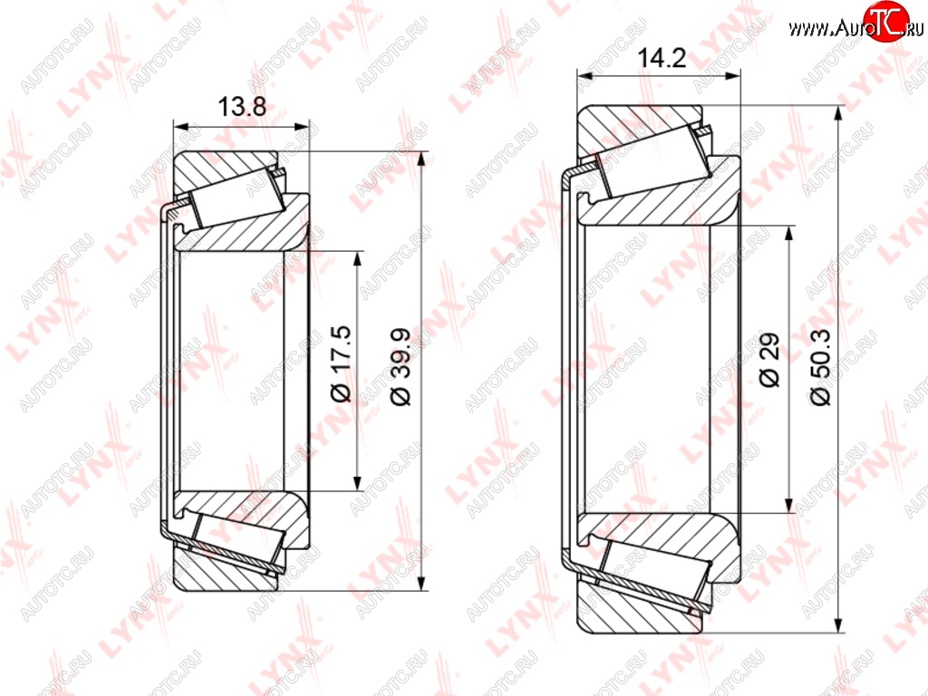 1 069 р. Подшипник ступицы DAEWOO Nexia CHEVROLET Lanos задней LYNX LYNX wb1124  с доставкой в г. Керчь