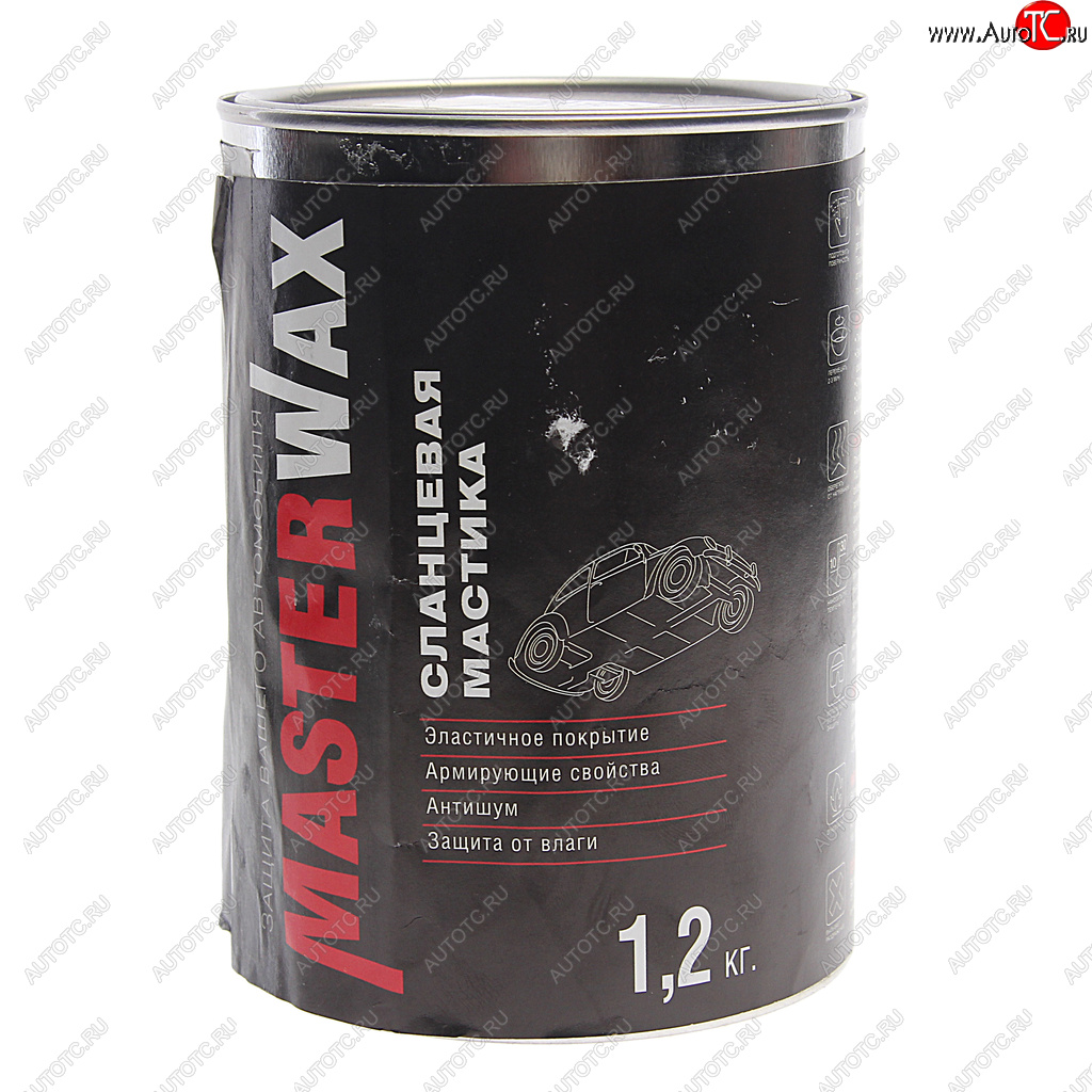 359 р. Антикор для наружных поверхностей мастика сланцевая 1.2кг MASTERWAX MASTERWAX mw010301  с доставкой в г. Керчь