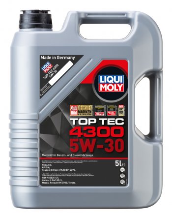 8 749 р. Масло моторное TOP TEC 4300 5W30 синт.5л LIQUI MOLY LIQUI MOLY 2324  с доставкой в г. Керчь. Увеличить фотографию 1