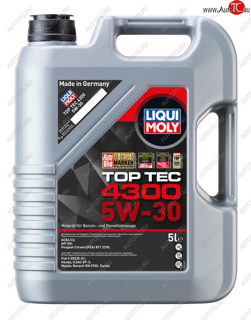 8 749 р. Масло моторное TOP TEC 4300 5W30 синт.5л LIQUI MOLY LIQUI MOLY 2324  с доставкой в г. Керчь