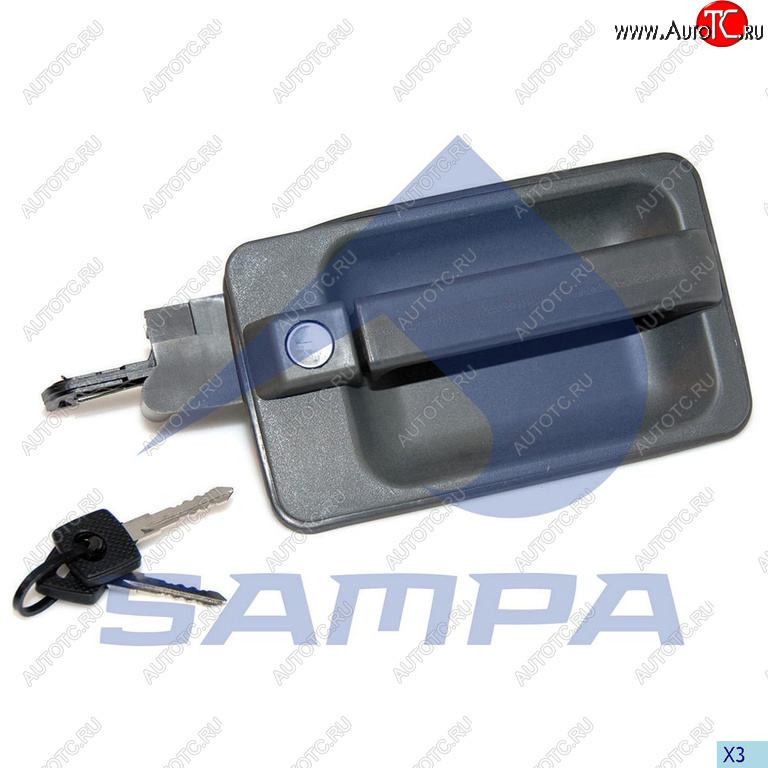 1 339 р. Ручка MERCEDES 641,642,649 двери наружная левая (с личинкой и ключами) SAMPA SAMPA 204.097  с доставкой в г. Керчь
