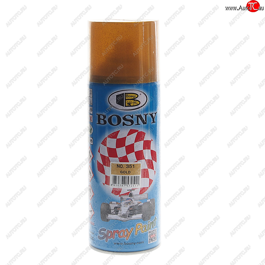 459 р. Краска золотистая аэрозоль 400мл BOSNY BOSNY 351  с доставкой в г. Керчь