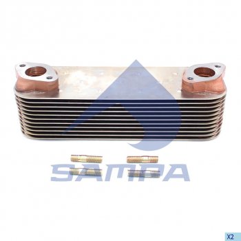 8 349 р. Радиатор масляный MAN дв.D2066 SAMPA SAMPA 025.158  с доставкой в г. Керчь. Увеличить фотографию 1