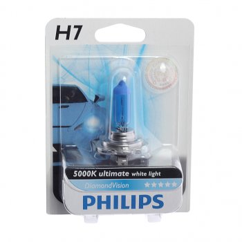1 399 р. Лампа 12V H7 55W PX26d 5000K блистер (1шт.) Diamond Vision PHILIPS PHILIPS 12972dvb1  с доставкой в г. Керчь. Увеличить фотографию 1