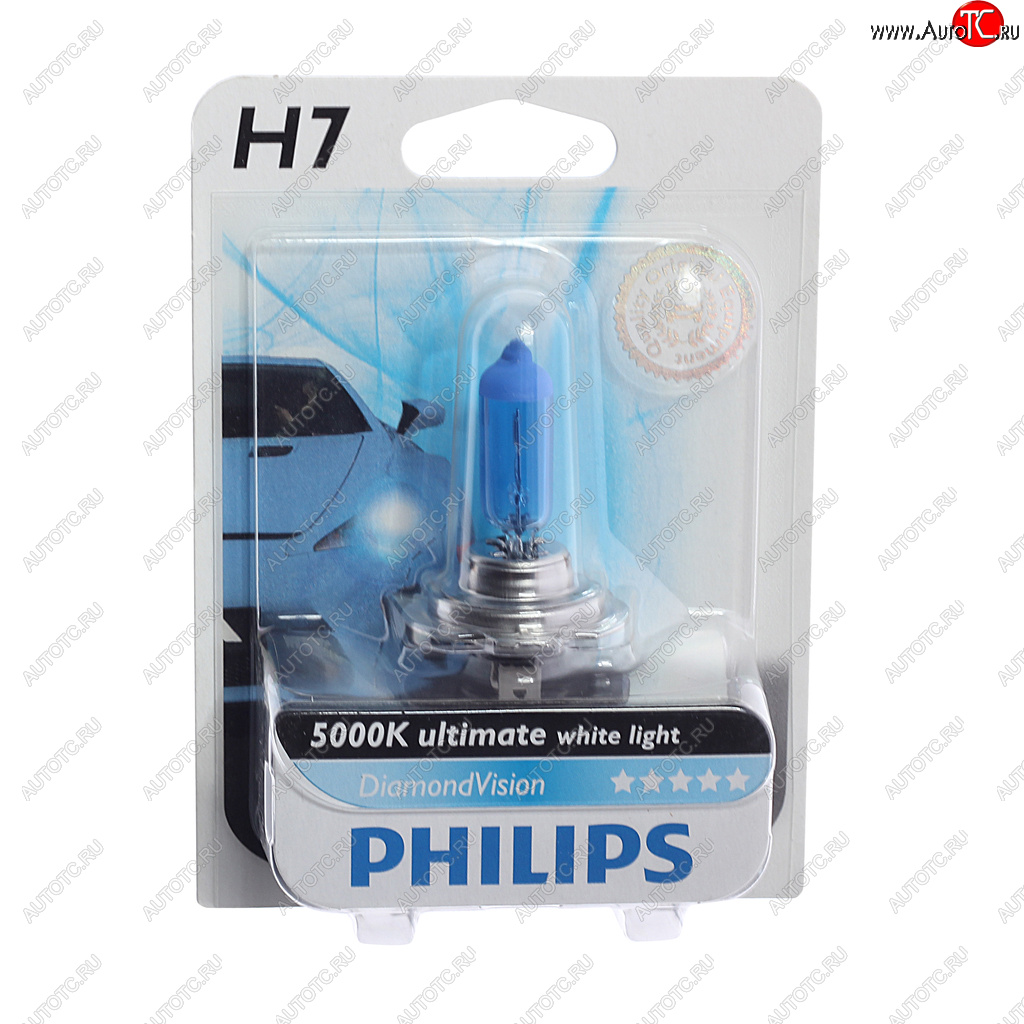 1 399 р. Лампа 12V H7 55W PX26d 5000K блистер (1шт.) Diamond Vision PHILIPS PHILIPS 12972dvb1  с доставкой в г. Керчь