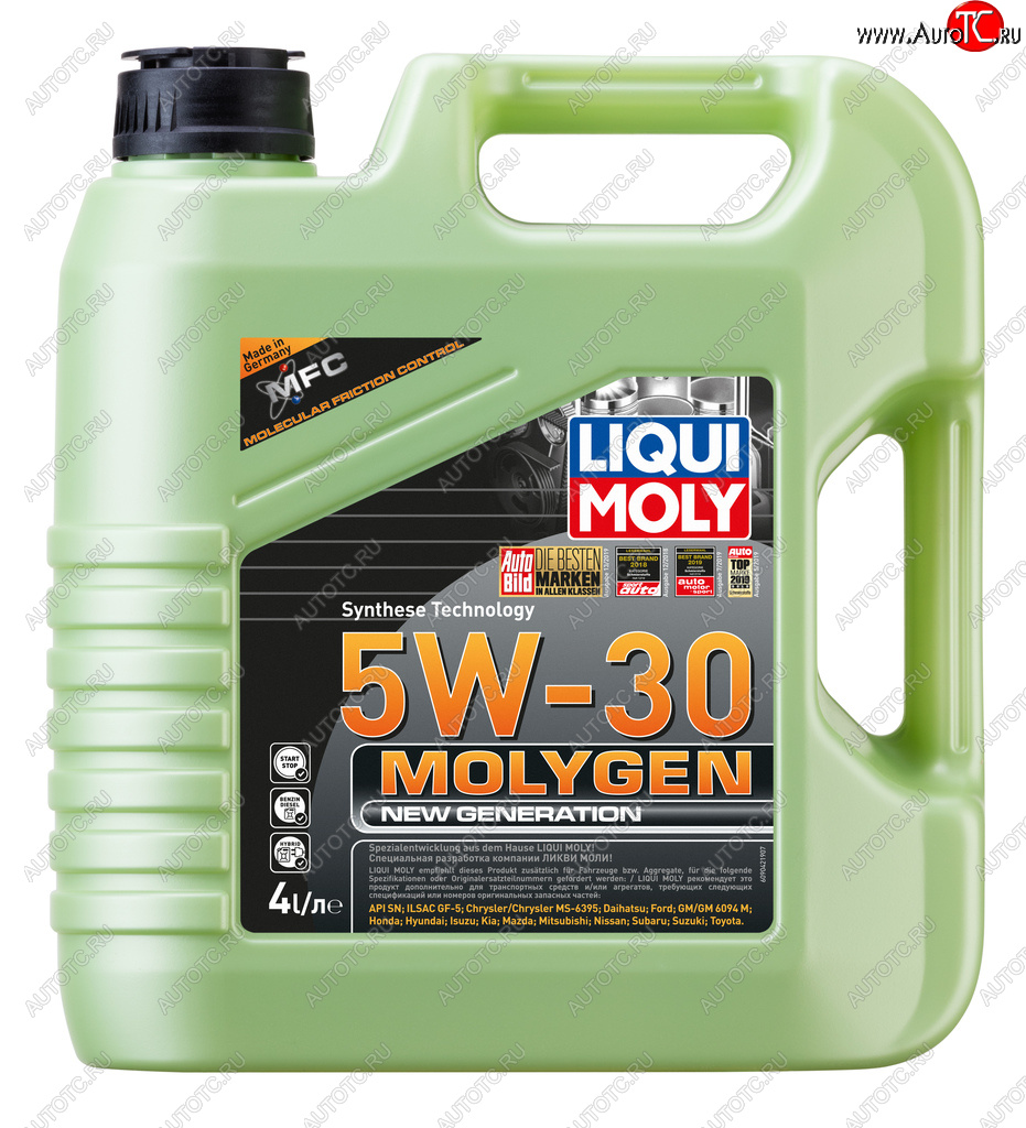 8 349 р. Масло моторное MOLYGEN NEW GENERATION 5W30 синт.4л LIQUI MOLY LIQUI MOLY 9089  с доставкой в г. Керчь