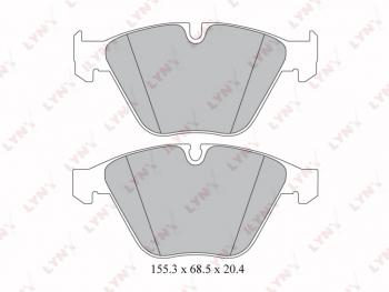 2 579 р. Колодки тормозные передние(4шт.) LYNX BMW 7 серия E65,E66, E67, E68 дорестайлинг, седан (2001-2005)  с доставкой в г. Керчь. Увеличить фотографию 2