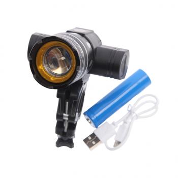 1 029 р. Фонарь велосипедный передний USB кабель с аккумулятором 1200mAh Led NO NAME 234575  с доставкой в г. Керчь. Увеличить фотографию 1