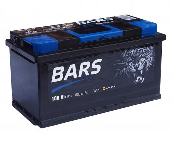 10 649 р. Аккумулятор BARS 100Ач BARS 6ст100(1)  с доставкой в г. Керчь. Увеличить фотографию 1