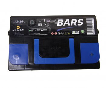 9 249 р. Аккумулятор BARS 77Ач обратная полярность BARS 6ст77(0)  с доставкой в г. Керчь. Увеличить фотографию 2