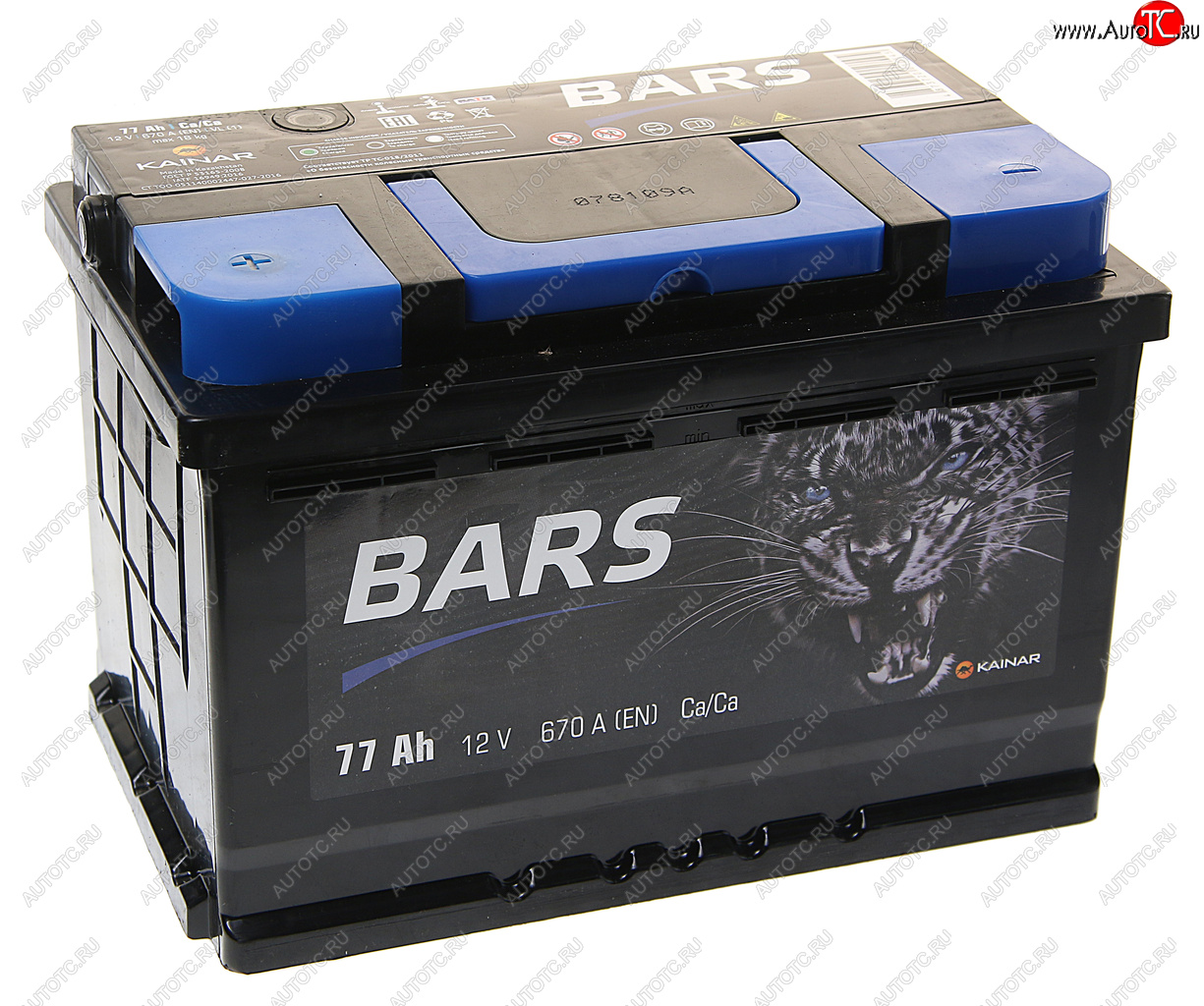 7 899 р. Аккумулятор BARS 77Ач BARS 6ст77(1)  с доставкой в г. Керчь