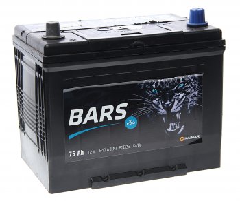 8 999 р. Аккумулятор BARS Asia 75Ач BARS 6ст75(1) 85d26r  с доставкой в г. Керчь. Увеличить фотографию 1