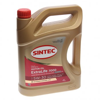 2 179 р. Масло моторное ExtraLife 7000 A3B4 5W30 синт.4л SINTEC SINTEC 600256  с доставкой в г. Керчь. Увеличить фотографию 1