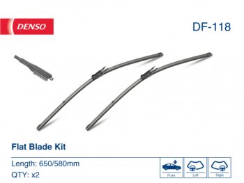 3 199 р. Щетка стеклоочистителя MERCEDES A (W169),B (W245) комплект DENSO DENSO df-118  с доставкой в г. Керчь. Увеличить фотографию 3