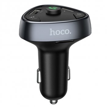 1 229 р. Устройство зарядное в прикуриватель с трансмиттером (bluetooth,hands free) HOCO HOCO e51 black  с доставкой в г. Керчь. Увеличить фотографию 2