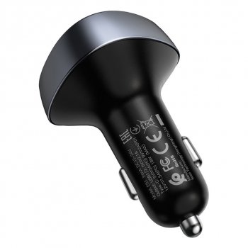 1 229 р. Устройство зарядное в прикуриватель с трансмиттером (bluetooth,hands free) HOCO HOCO e51 black  с доставкой в г. Керчь. Увеличить фотографию 3