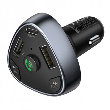 1 229 р. Устройство зарядное в прикуриватель с трансмиттером (bluetooth,hands free) HOCO HOCO e51 black  с доставкой в г. Керчь. Увеличить фотографию 4