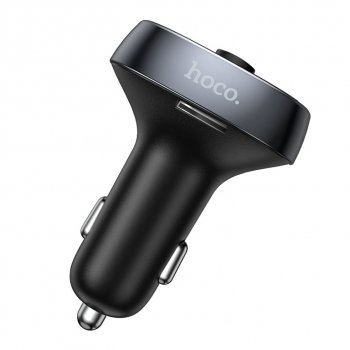 1 229 р. Устройство зарядное в прикуриватель с трансмиттером (bluetooth,hands free) HOCO HOCO e51 black  с доставкой в г. Керчь. Увеличить фотографию 5