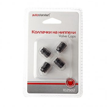 226 р. Колпачок на ниппель колеса декоративный металлический комплект AUTOSTANDART AUTOSTANDART 102502  с доставкой в г. Керчь. Увеличить фотографию 1