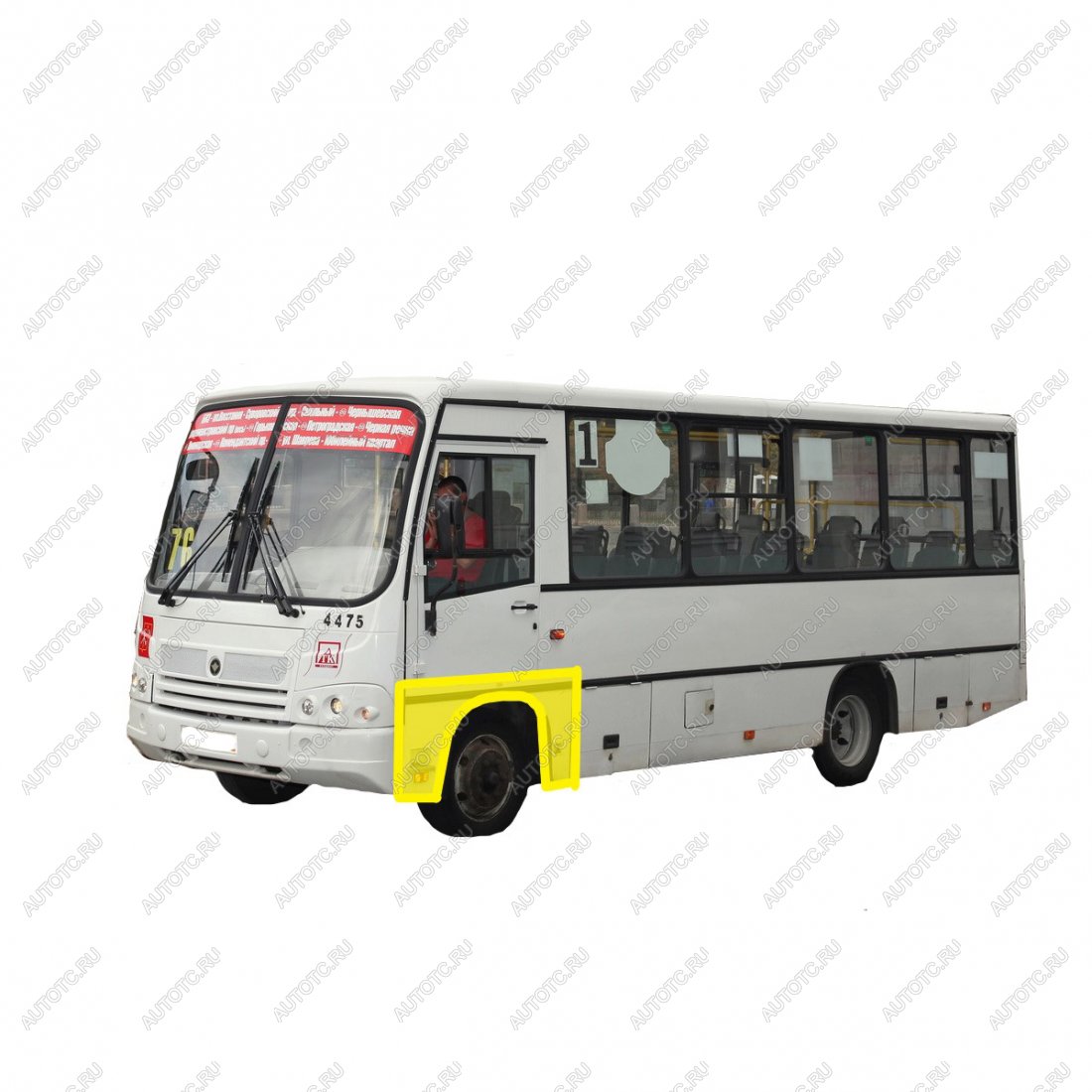 3 899 р. Ремонтные арки передних крыльев (Левая арка) Пороги-Авто  ПАЗ 3204 ( Vector,  Vector Next) (2006-2025) дорестайлинг, автобус 1-ый рестайлинг, автобус 2-ой рестайлинг (холоднокатаная сталь 0,8мм)  с доставкой в г. Керчь