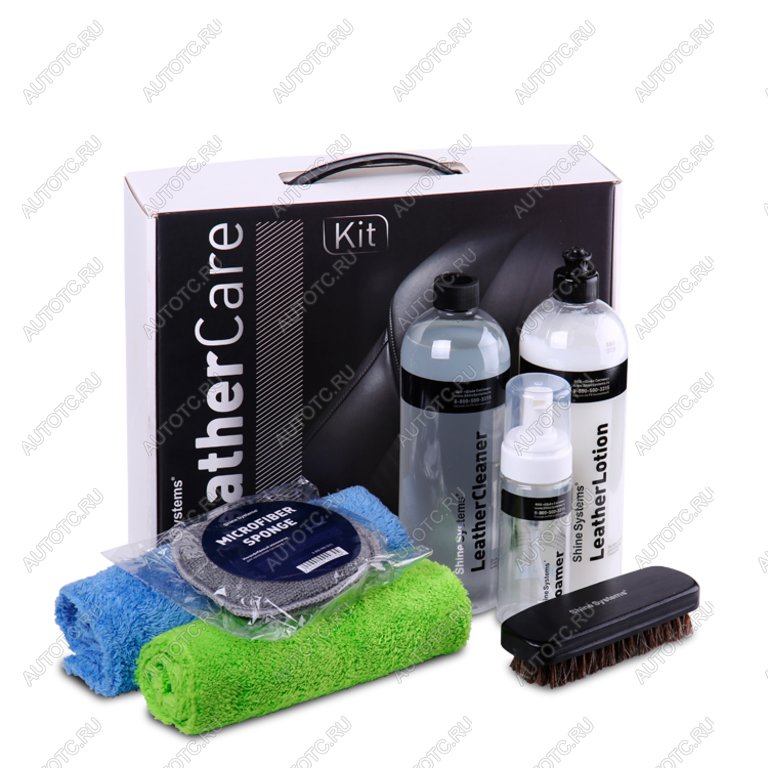 1 969 р. Набор для чистки кожи LeatherCare Kit SHINE SYSTEMS SHINE SYSTEMS ss809  с доставкой в г. Керчь
