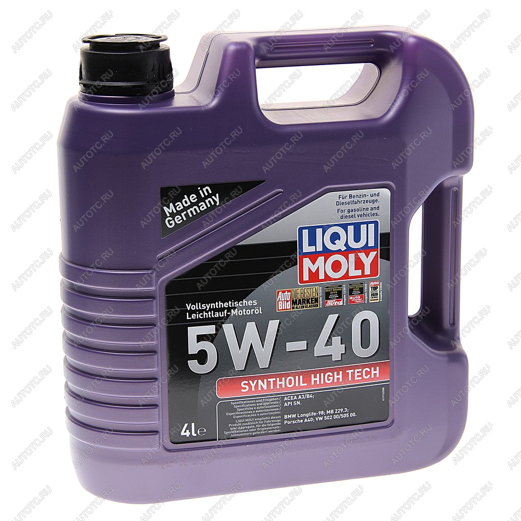 7 899 р. Масло моторное SYNTHOIL HIGH TECH 5W40 синт.4л LIQUI MOLY LIQUI MOLY 2194  с доставкой в г. Керчь