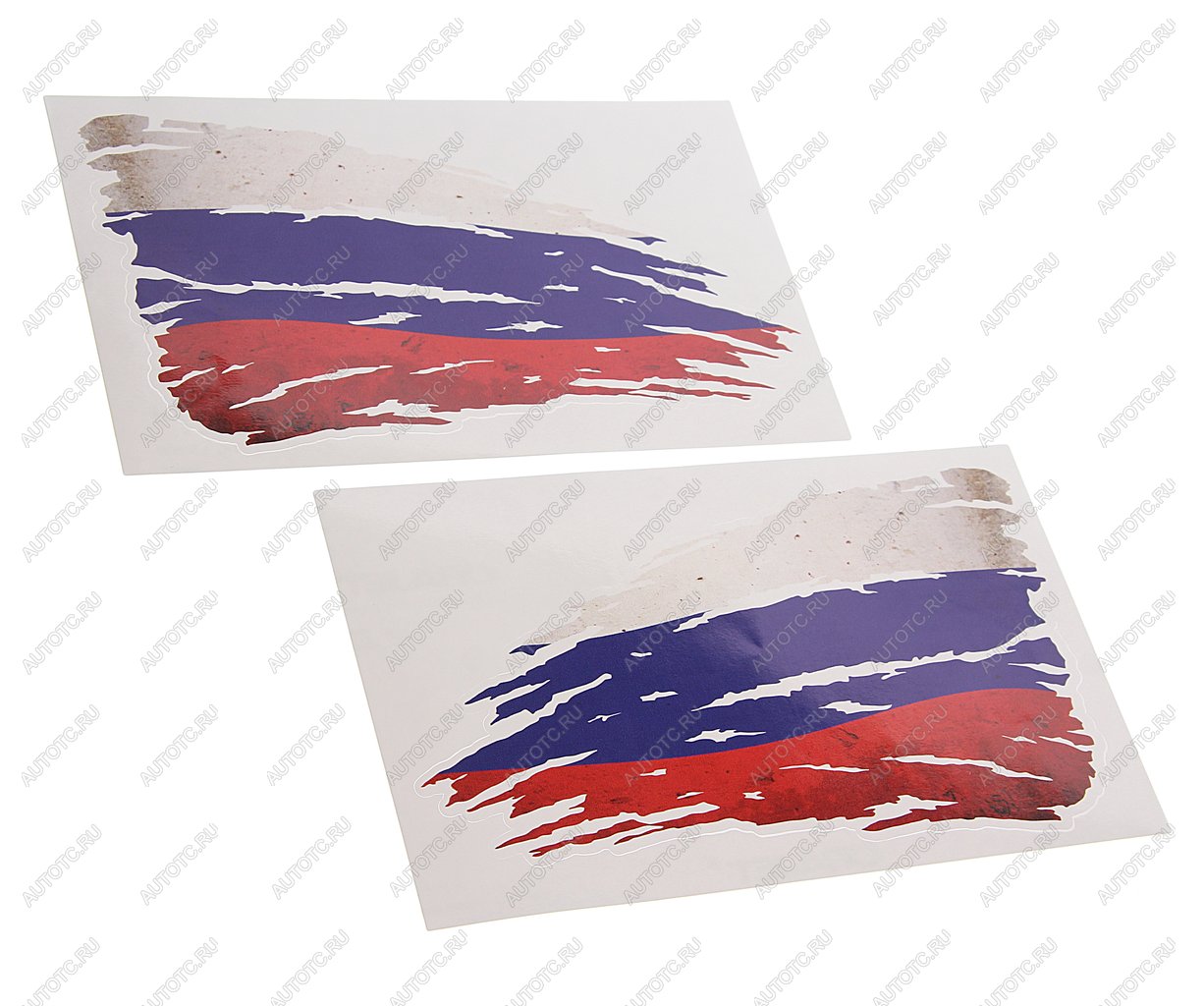 172 р. Наклейка виниловая Брызги RUSSIA-флаг 14х25см полноцветная (2шт.) AUTOSTICKERS AUTOSTICKERS 08907  с доставкой в г. Керчь