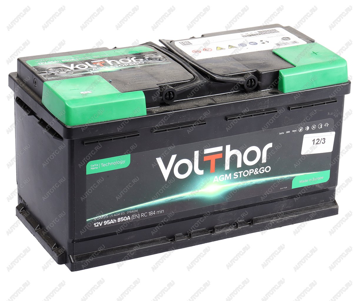 25 999 р. Аккумулятор VOLTHOR AGM 95Ач обратная полярность VOLTHOR 6ст95(0)  с доставкой в г. Керчь