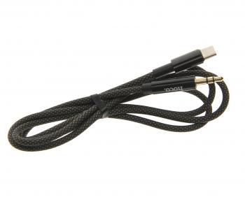299 р. Переходник USB Type C на jack 3.5 HOCO HOCO upa19 черный  с доставкой в г. Керчь. Увеличить фотографию 1