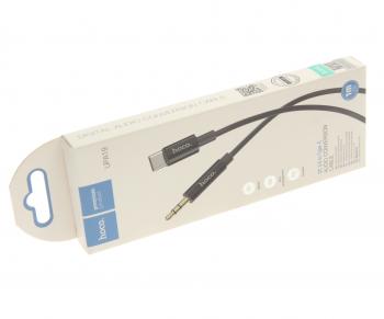 299 р. Переходник USB Type C на jack 3.5 HOCO HOCO upa19 черный  с доставкой в г. Керчь. Увеличить фотографию 2