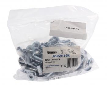 829 р. Заклепка тормозных накладок (8х18мм) трубчатая (100шт.) STELLOX STELLOX 85-22013-sx  с доставкой в г. Керчь. Увеличить фотографию 1