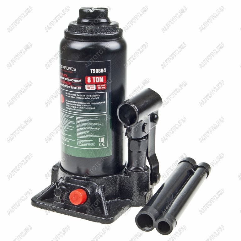 2 899 р. Домкрат бутылочный 8т 200-400мм с клапаном ROCKFORCE ROCKFORCE rf-t90804(ds)  с доставкой в г. Керчь