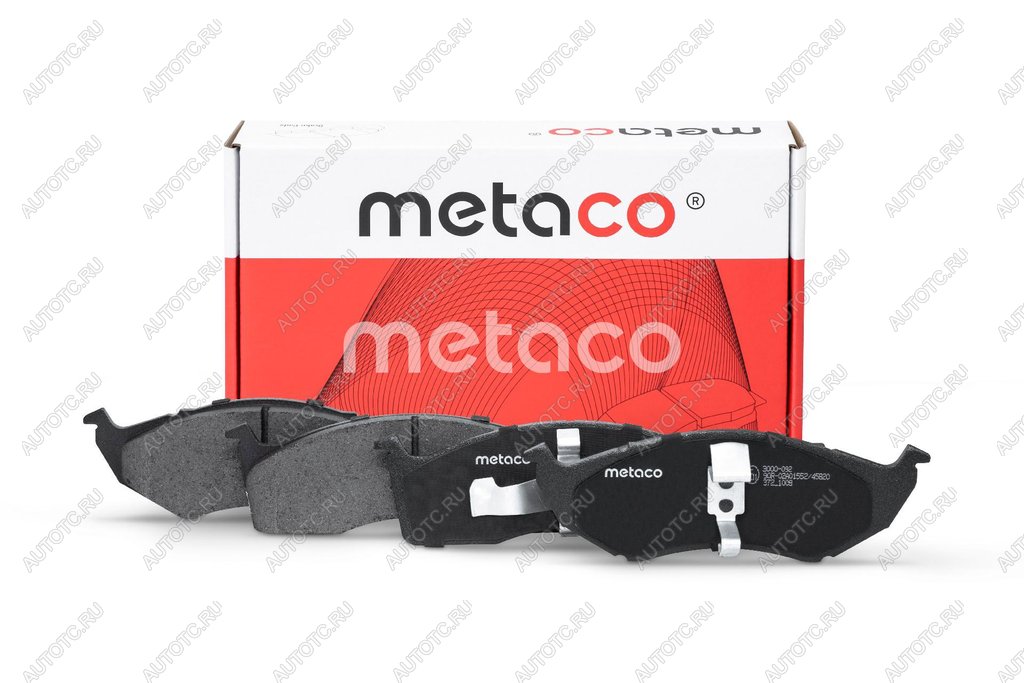 1 469 р. Колодки тормозные CHRYSLER Neon (01-06),Vision (93-97) DODGE Intrepid (92-98) передние (4шт.) METACO METACO 3000-092 METACO 3000-092  с доставкой в г. Керчь