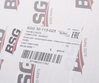 15 649 р. Прокладка двигателя FORD Transit (12-) комплект BSG BSG bsg30115025  с доставкой в г. Керчь. Увеличить фотографию 3