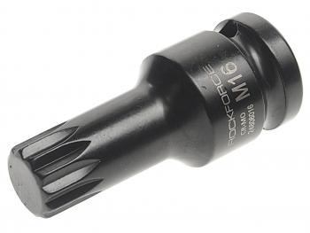 399 р. Бита-головка 12 SPLINE M16 ударная ROCKFORCE ROCKFORCE rf-24806016  с доставкой в г. Керчь. Увеличить фотографию 1