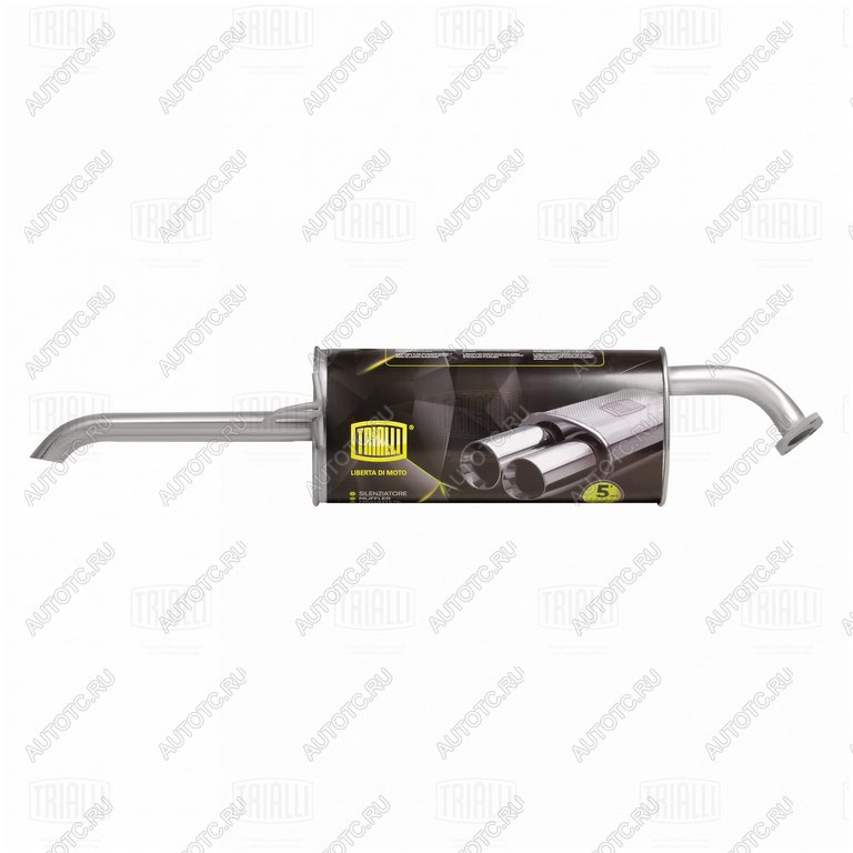 3 679 р. Глушитель HYUNDAI Solaris (10-) KIA Rio (11-) TRIALLI TRIALLI emm0808  с доставкой в г. Керчь