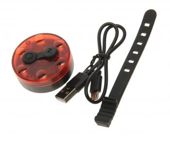 499 р. Фонарь велосипедный задний USB кабель с аккумулятором 3 функции Led RAPIDO RAPIDO qx-w07a  с доставкой в г. Керчь. Увеличить фотографию 1