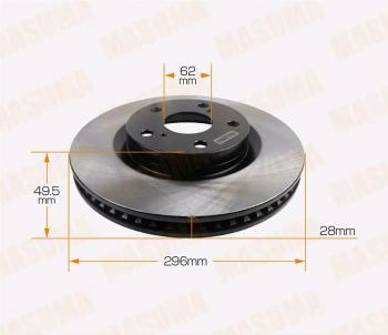 3 899 р. Диск тормозной TOYOTA Camry (06-11-),Rav 4 (06-) LEXUS IS250 передний (1шт.) MASUMA MASUMA bd1229  с доставкой в г. Керчь. Увеличить фотографию 1
