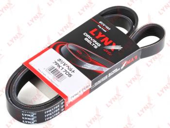 1 499 р. Ремень приводной поликлиновой 7PK1705 NISSAN Qashqai (06-13) LYNX LYNX 7pk1705  с доставкой в г. Керчь. Увеличить фотографию 1
