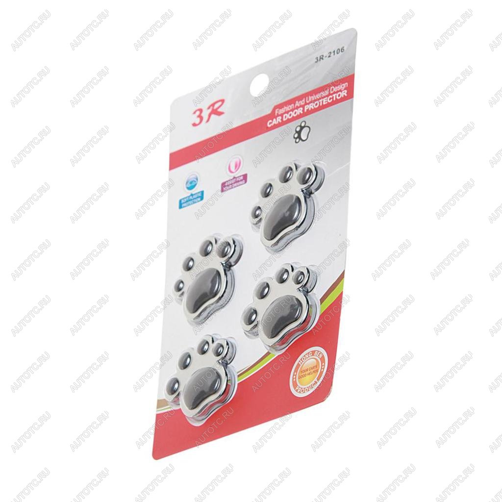 112 р. Накладка на дверь защитная белая комплект (4 предм.) 3R 3R 3r-2106w  с доставкой в г. Керчь