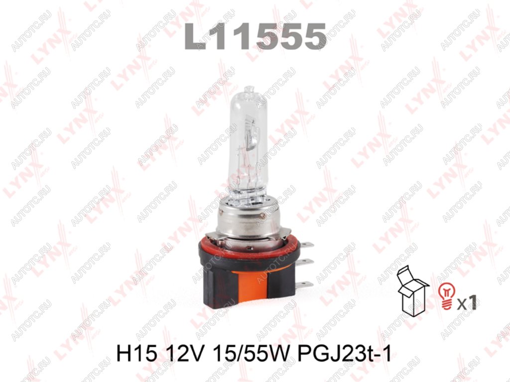 1 649 р. Лампа 12V H15 1555W PGJ23t-1 LYNX LYNX l11555  с доставкой в г. Керчь