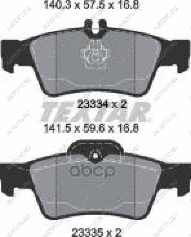 3 499 р. Колодки тормозные задние (4шт.) TEXTAR Mercedes-Benz E-Class W212 дорестайлинг седан (2009-2012)  с доставкой в г. Керчь