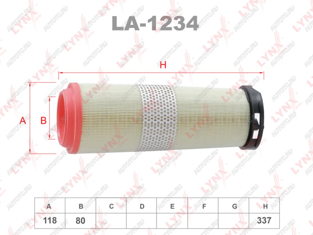 1 299 р. Фильтр воздушный MERCEDES C (W203) (2.02.2CDI) LYNX LYNX la1234  с доставкой в г. Керчь
